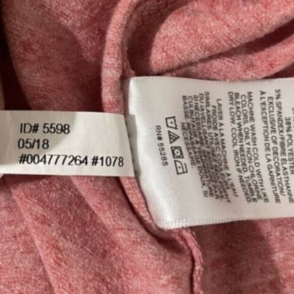 Express Men's Light Red Heathered Stretch T-Shirt - Size Medium - Picture 9 of 11